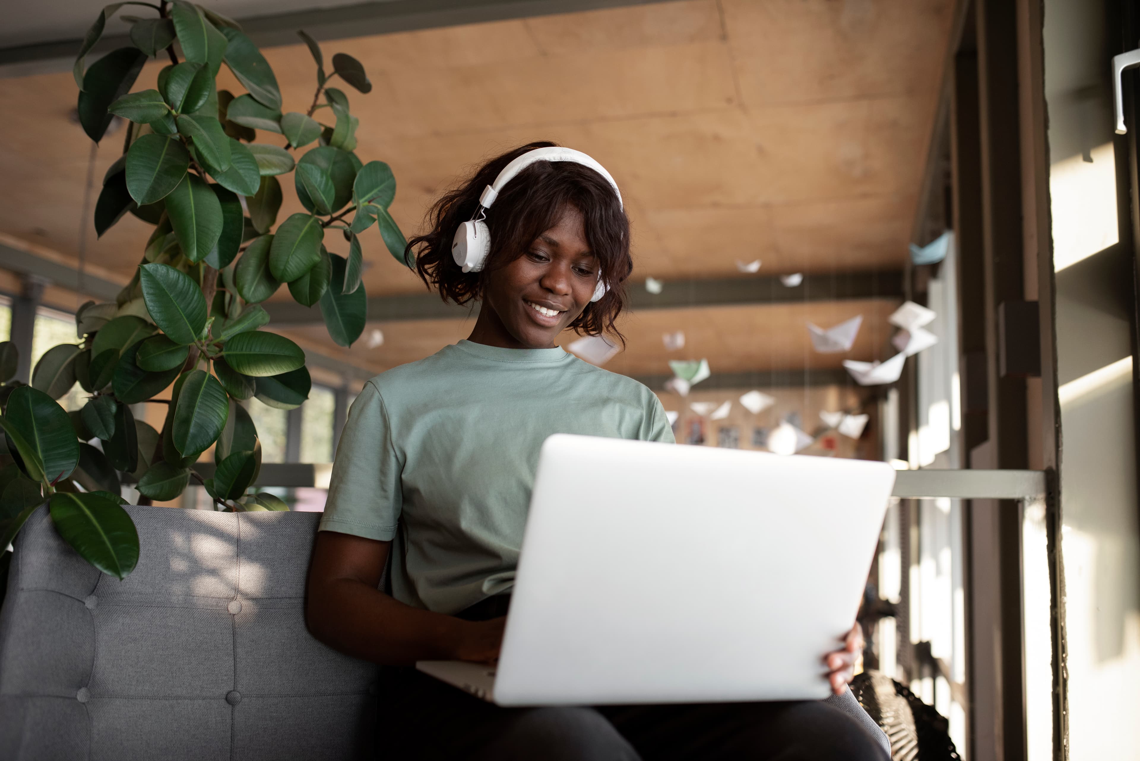African professional smiling